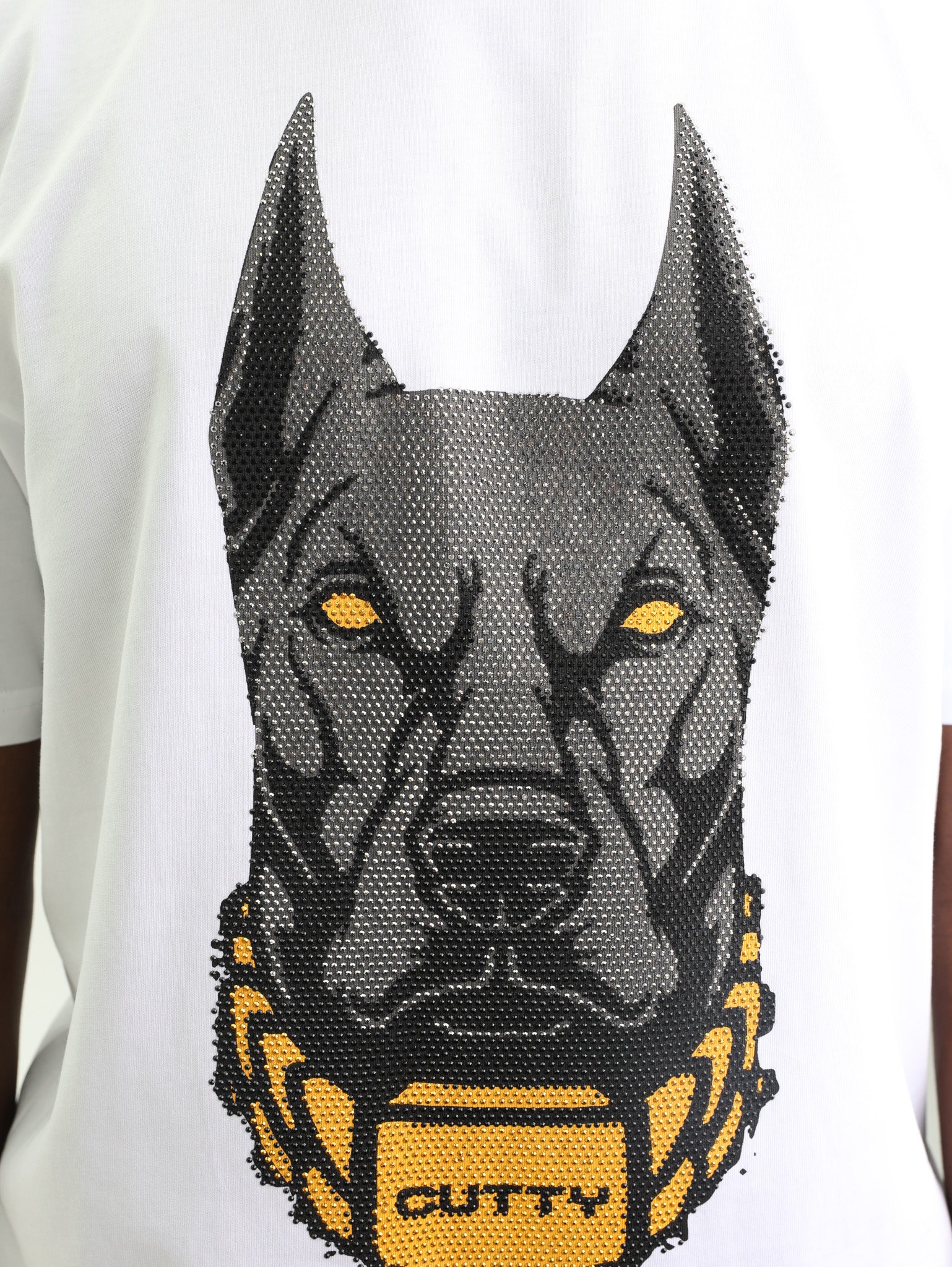 Cutty T-Shirt Dog Logo White